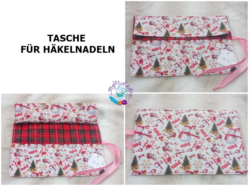 Tasche für Häkelnadeln, Häkelnadeltasche, Projekttasche Nr. 3