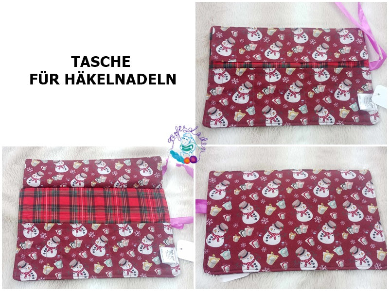 Tasche für Häkelnadeln, Häkelnadeltasche, Projekttasche Nr. 7
