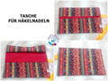 Tasche für Häkelnadeln, Häkelnadeltasche, Projekttasche Nr. 8
