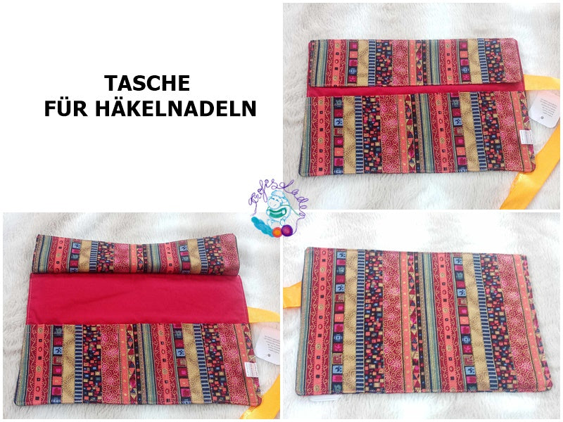 Tasche für Häkelnadeln, Häkelnadeltasche, Projekttasche Nr. 8
