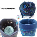 Bobbeltasche, Wolltasche, Projekttasche zum Schließen Nr. 3