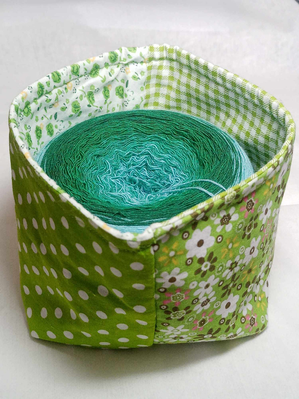 Bobbeltasche, Wolltasche, Projekttasche klein Nr. 1
