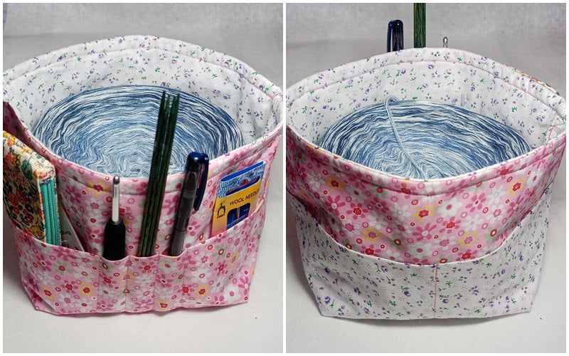 Bobbeltasche, Wolltasche, Projekttasche groß Nr. 3