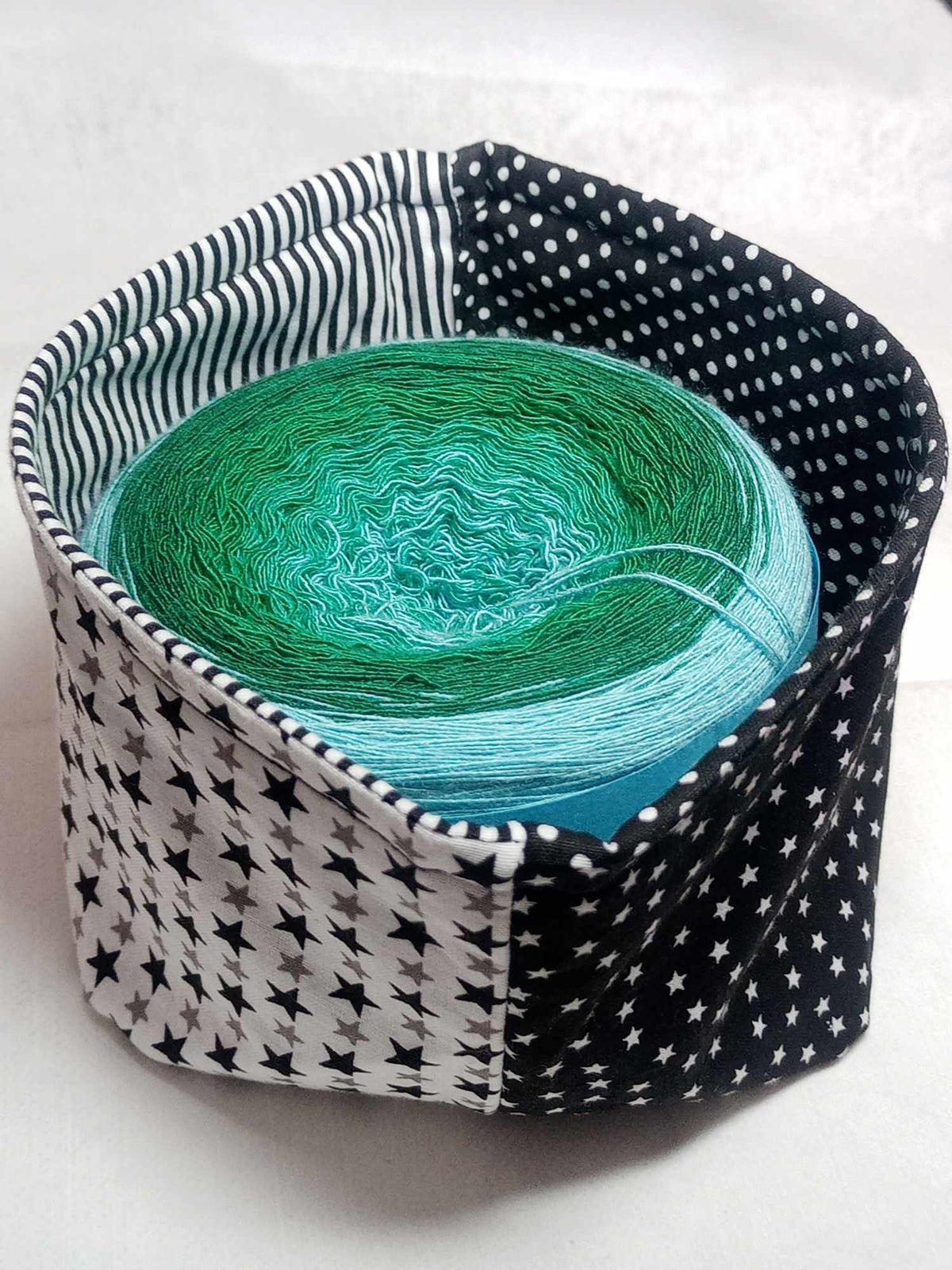 Bobbeltasche, Wolltasche, Projekttasche klein Nr. 4