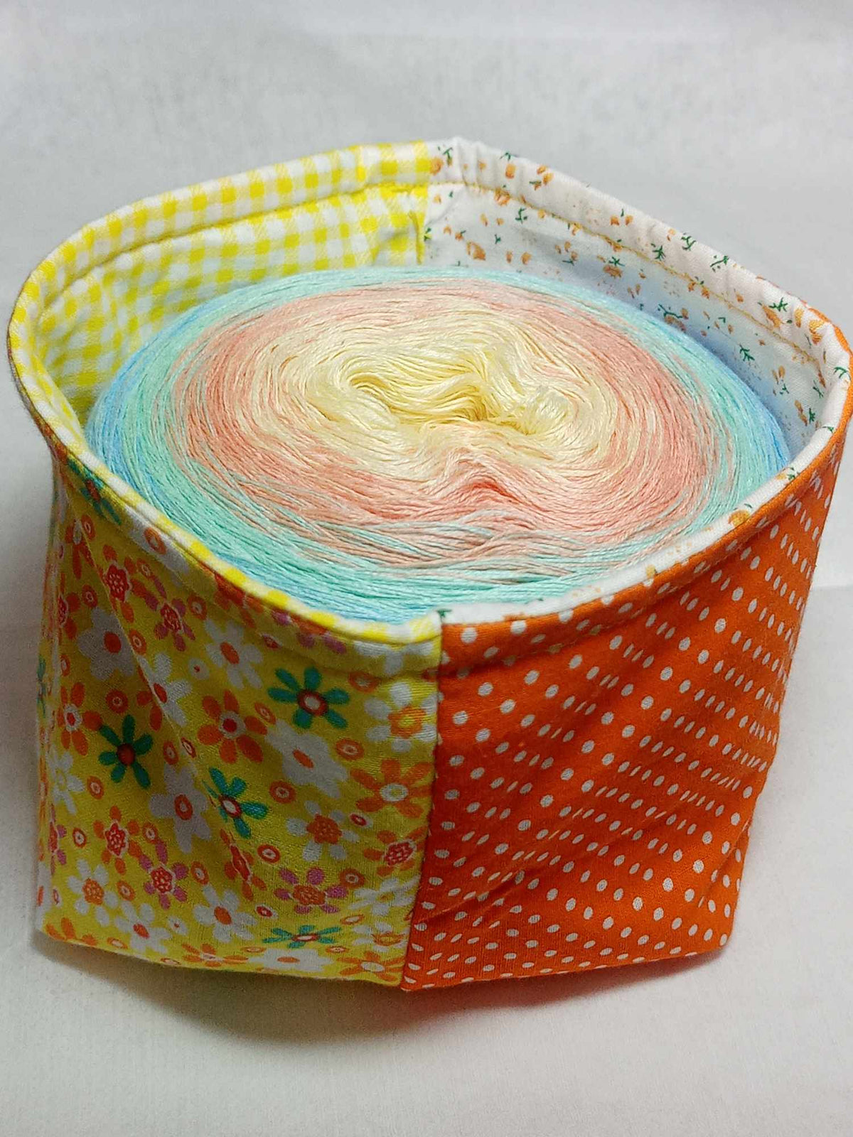 Bobbeltasche, Wolltasche, Projekttasche klein Nr. 6