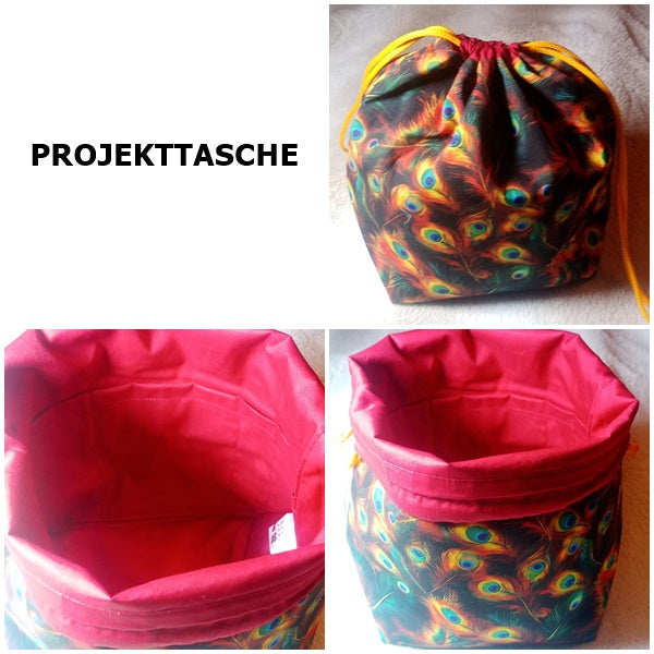 Bobbeltasche, Wolltasche, Projekttasche zum Schließen Nr. 4