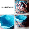 Bobbeltasche, Wolltasche, Projekttasche zum Schließen Nr. 6