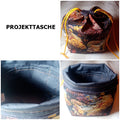 Bobbeltasche, Wolltasche, Projekttasche zum Schließen Nr. 5