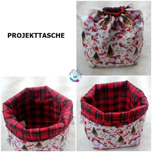 Bobbeltasche, Wolltasche, Projekttasche zum Schließen Nr. 1
