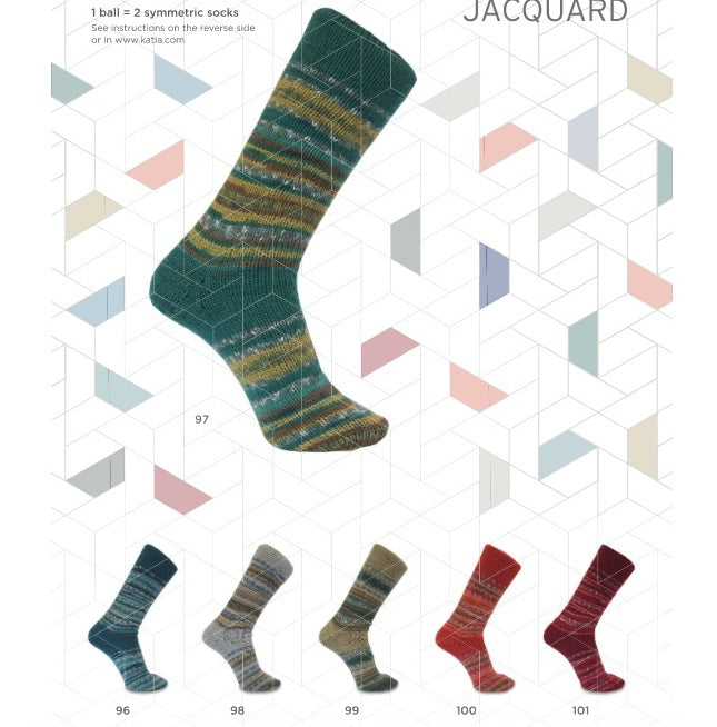 Jacquard Symmetric Socks, 6-fach Sockenwolle