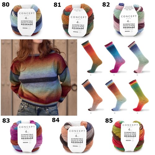 Degrade Symmetric Socks
