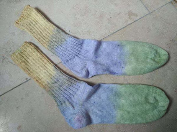 Handgefärbte Socken, Größe 42/43