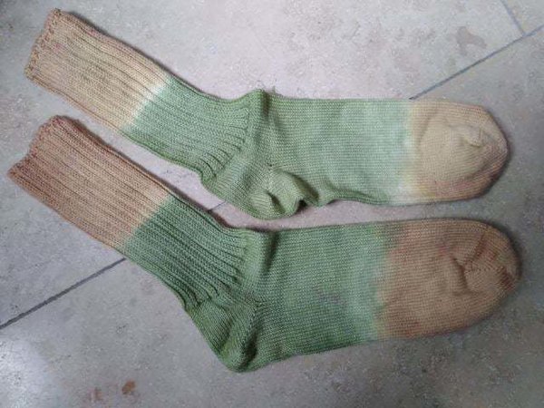 Handgefärbte Socken, Größe 44/45